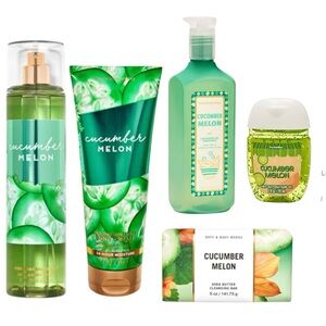 Bath & Body Works Cucumber Melon Body Care Set
